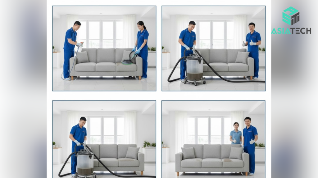 máy giặt đệm công nghiệp