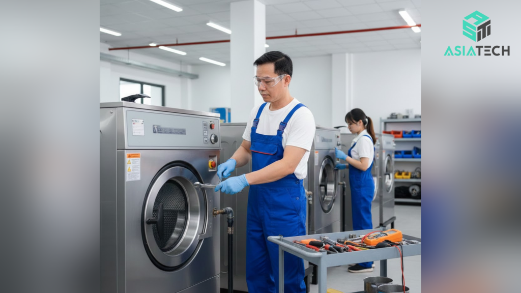 thanh lý máy giặt công nghiệp