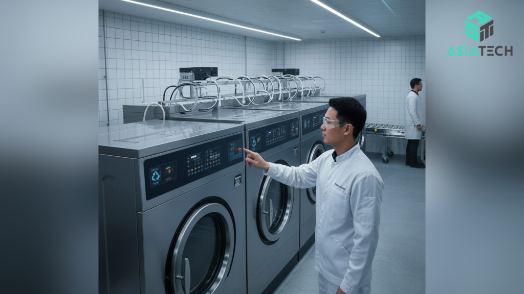 máy giặt công nghiệp khách sạn