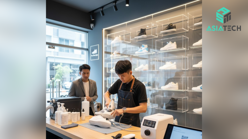 kinh doanh dịch vụ giặt giày