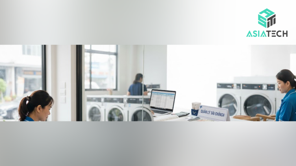 quản lý tài chính tiệm giặt là